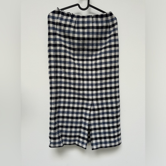 TIBI FAIRFAX GINGHAM TIE FRONT SKIRT - Picture 4 of 4